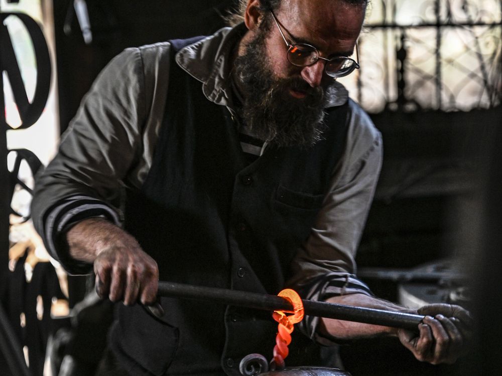 Atelier de fier forjat - piesa incalzita la forja